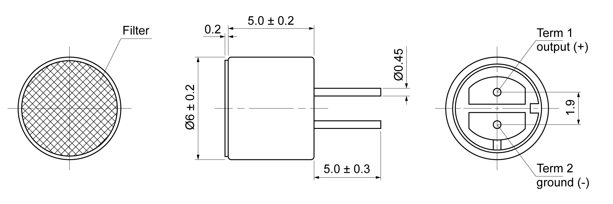 CMO6050-4522-423P Mechanical Drawing